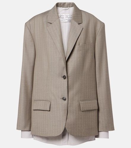 Chaqueta de lana con raya diplomática - Acne Studios - Modalova