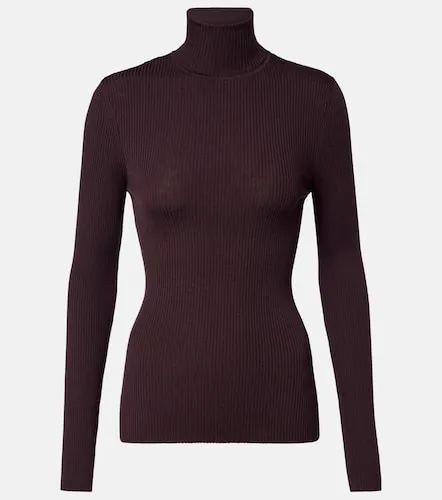 Ribbed-knit virgin wool turtleneck top - Wolford - Modalova