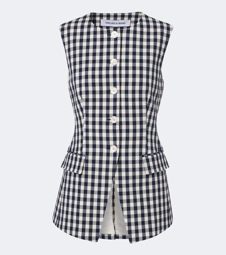 Lois gingham cotton vest - Veronica Beard - Modalova