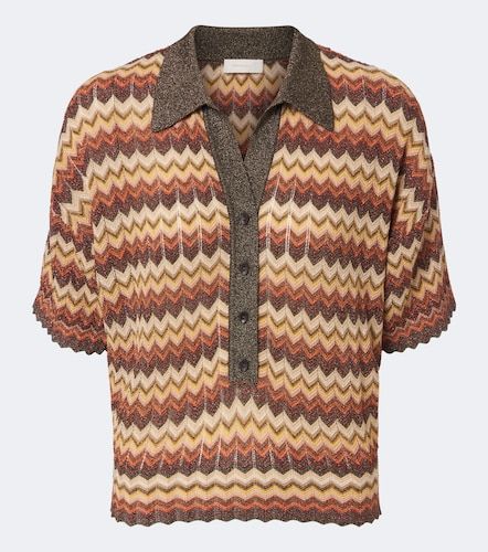 Pullover polo Raya in lamé chevron - Faithfull - Modalova
