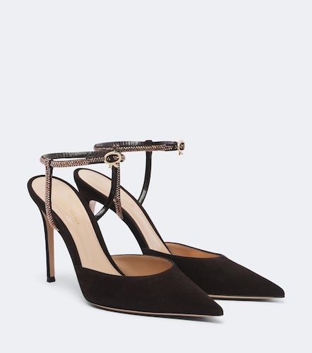 Pumps slingback in suede - Gianvito Rossi - Modalova