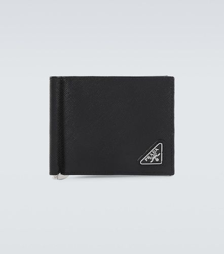 Prada Tarjetero de piel saffiano - Prada - Modalova