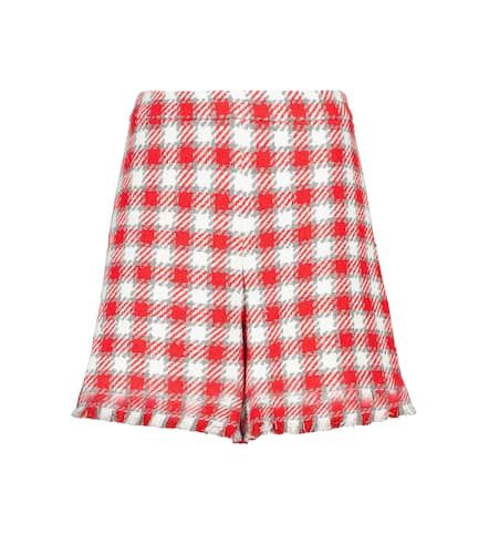 Checked wool-blend shorts - Oscar de la Renta - Modalova