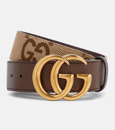 Cinturón Jumbo GG Marmont con piel - Gucci - Modalova