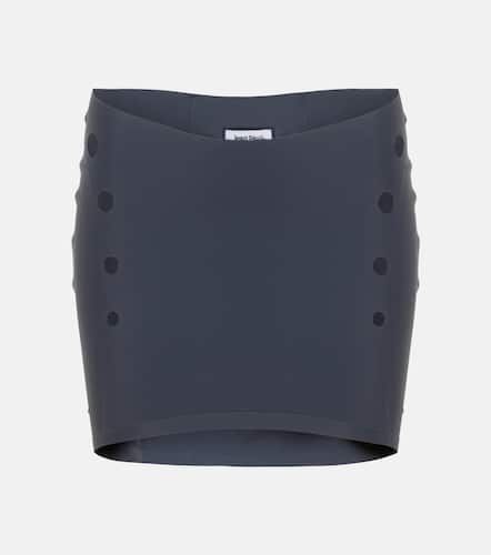 Perforated low-rise jersey miniskirt - Jean Paul Gaultier - Modalova