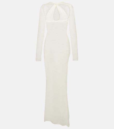 Abito lungo in misto lana con cut-out - Coperni - Modalova