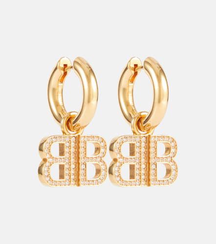 BB 2.0 crystal drop earrings - Balenciaga - Modalova