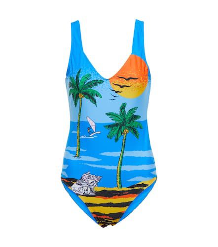 Ganni Printed swimsuit - Ganni - Modalova