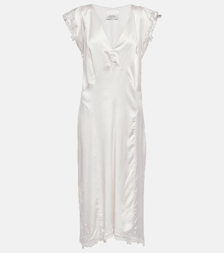 Robe midi Jordina en soie mélangée - Isabel Marant - Modalova
