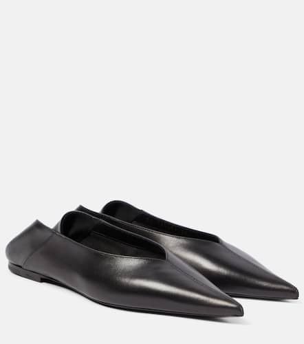 Carolyn leather ballet flats - Saint Laurent - Modalova