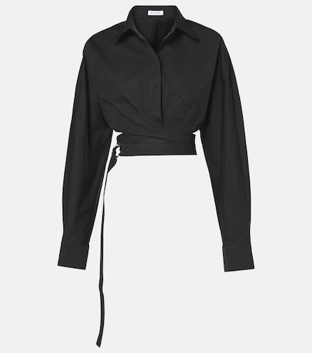Alaïa Camicia cropped in popeline di cotone - Alaia - Modalova