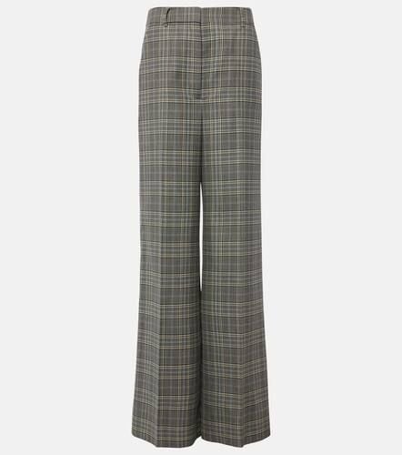 Checked wool flared pants - Stella McCartney - Modalova