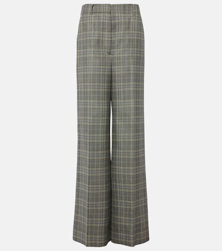 Checked wool flared pants - Stella McCartney - Modalova