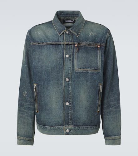 Embroidered faded denim jacket - Undercover - Modalova