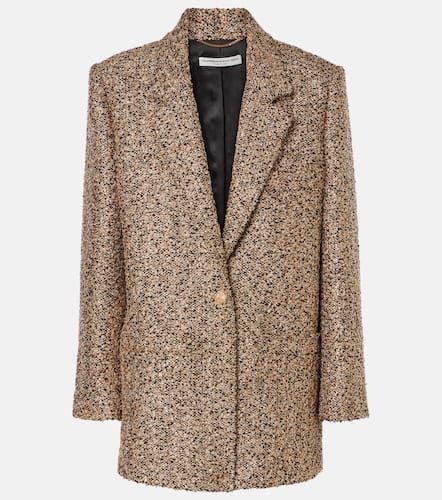 Oversized tweed lamÃ© blazer - Alessandra Rich - Modalova