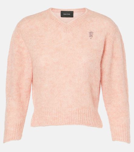 Cropped alpaca and wool-blend sweater - Simone Rocha - Modalova