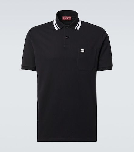 Polo en mezcla de algodón con GG y Web - Gucci - Modalova