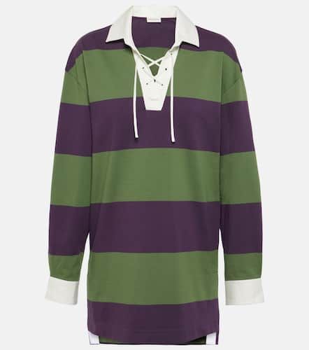 Colorblocked cotton-blend sweatshirt - Dries Van Noten - Modalova