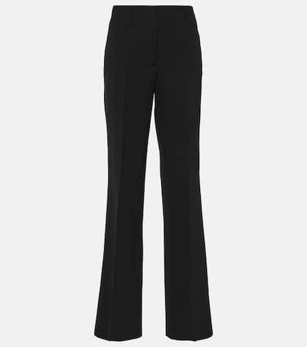 High-rise wool-blend straight pants - Dries Van Noten - Modalova