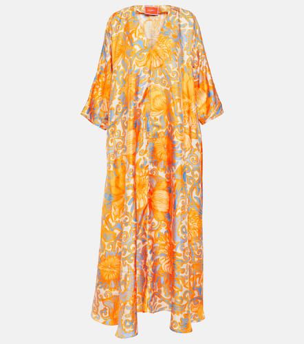 Muumuu floral silk twill kaftan - La DoubleJ - Modalova