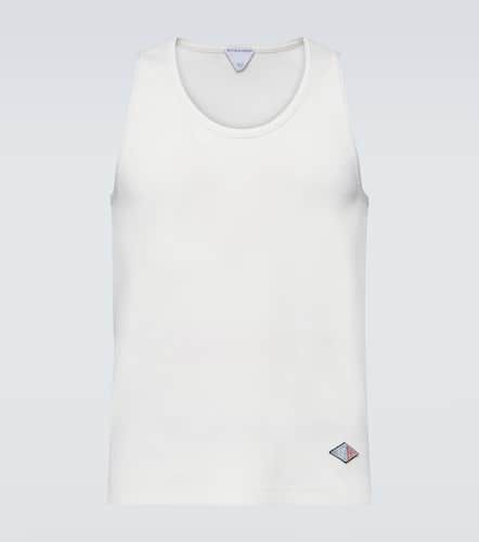 Logo ribbed-knit cotton tank top - Bottega Veneta - Modalova