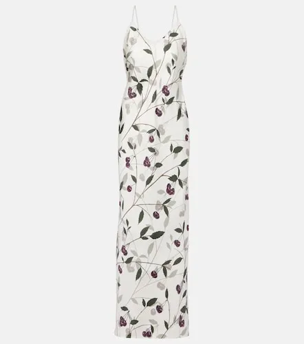 Printed silk maxi dress - Stella McCartney - Modalova
