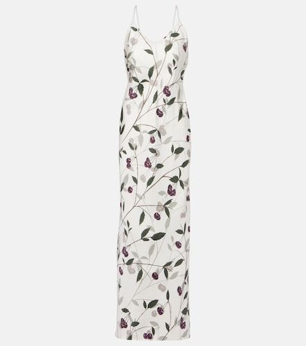 Vestido largo de seda estampado - Stella McCartney - Modalova