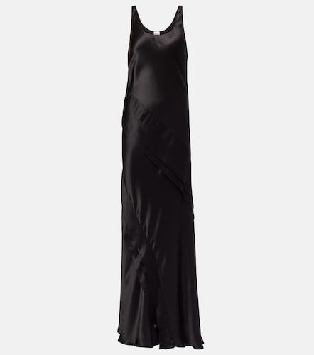 Abito sottoveste in raso di seta - Saint Laurent - Modalova