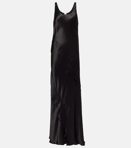Vestido lencero de satén de seda - Saint Laurent - Modalova