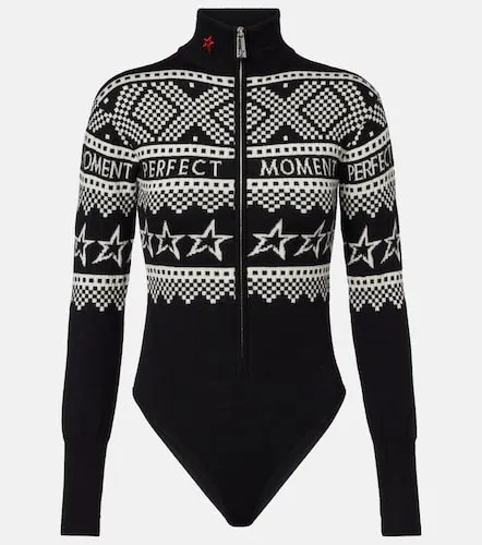 Holiday intarsia wool bodysuit - Perfect Moment - Modalova