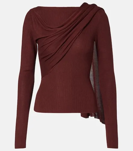 Aya Muse Draped silk-blend top - Aya Muse - Modalova