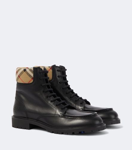 Burberry Rogue leather combat boots - Burberry - Modalova