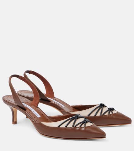 Maretsli 50 leather slingback pumps - Manolo Blahnik - Modalova