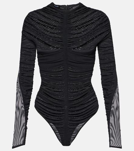 Mugler Sheer ruched bodysuit - Mugler - Modalova