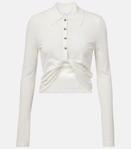 Courrèges Camicia cropped in cotone - Courreges - Modalova