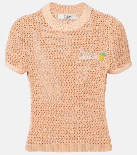 Chloé Top de croché de algodón - Chloe - Modalova