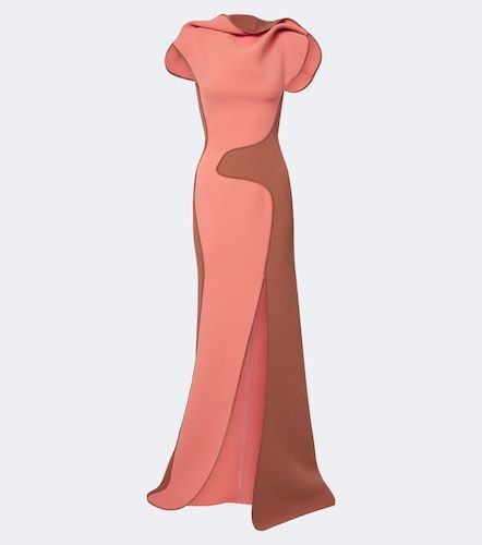 Cinnamon draped paneled gown - Maticevski - Modalova
