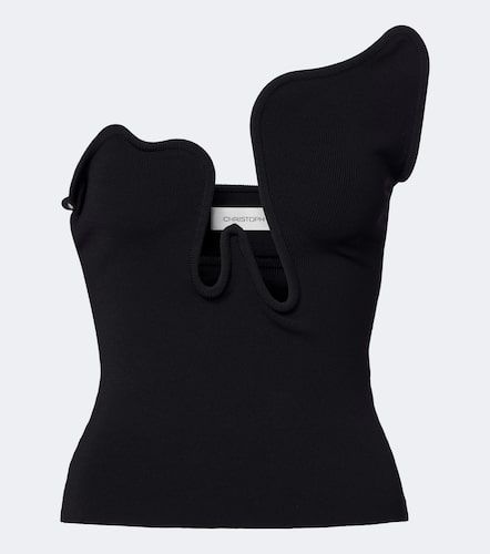 Salacia ribbed-knit jersey top - Christopher Esber - Modalova