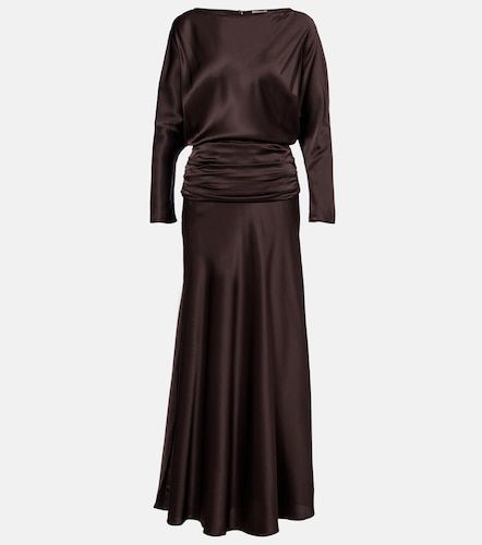 Staud Freda ruched silk-blend gown - Staud - Modalova