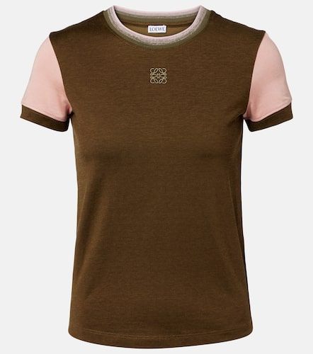 Camiseta de jersey en mezcla de algodón - Loewe - Modalova