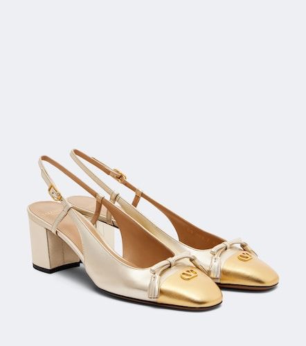 Valet Du Roi 60 leather slingback pumps - Valentino Garavani - Modalova
