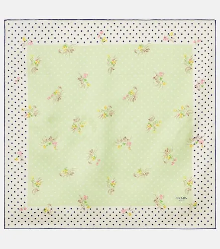 Prada Printed silk twill scarf - Prada - Modalova