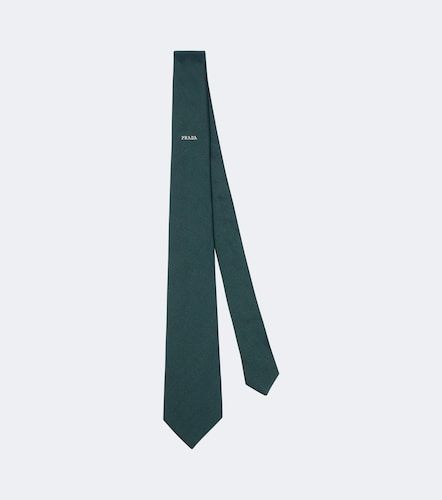 Prada Logo silk tie - Prada - Modalova