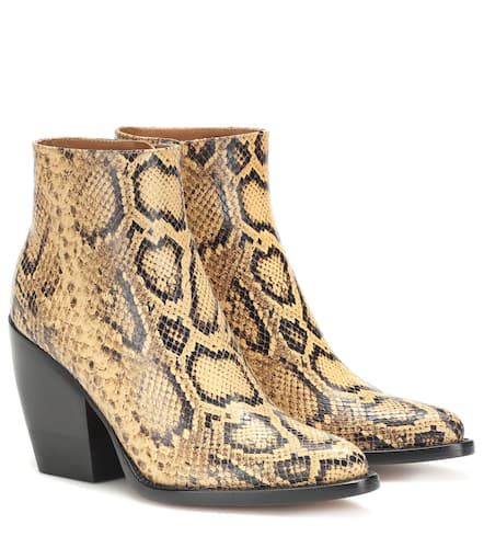 ChloÃ© Rylee snake-effect leather boots - Chloe - Modalova