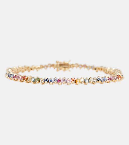 Kt gold tennis bracelet with sapphires - Suzanne Kalan - Modalova