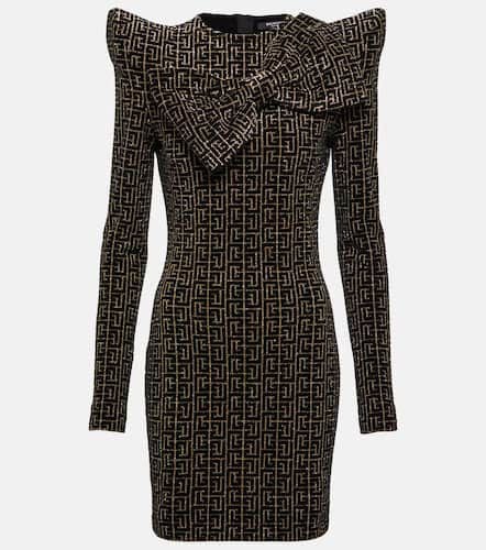 Balmain Monogram sequined minidress - Balmain - Modalova