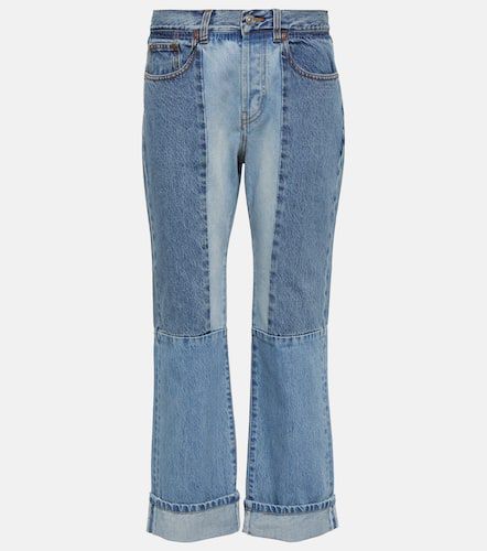Paneled high-rise straight jeans - Victoria Beckham - Modalova