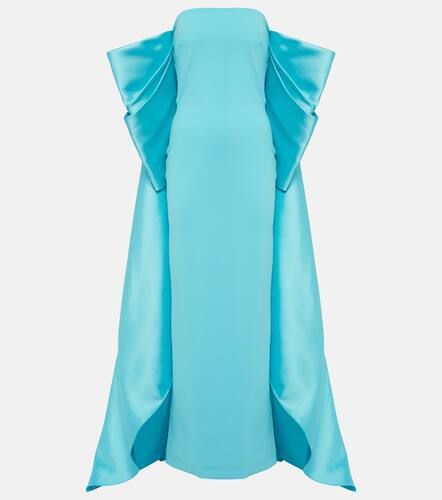 Kyla caped twill and crÃªpe gown - Solace London - Modalova