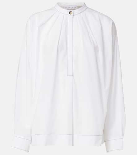 Label pleated cotton poplin shirt - Proenza Schouler - Modalova