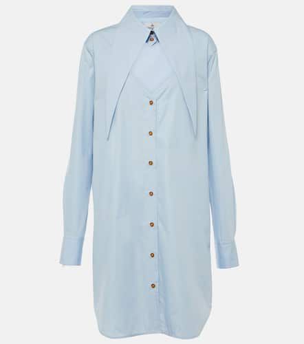 Heart cutout cotton shirt dress - Vivienne Westwood - Modalova